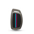 Acto Metal Sapphire Key Cover and Key chain Compatible with Hyundai Creta 2021 I Alacazar I Venue I Tucson Pack of 1 Set (Glow in the Night)