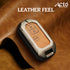 ACTO Metal Leather Car key cover with key chain Compatible With Suzuki