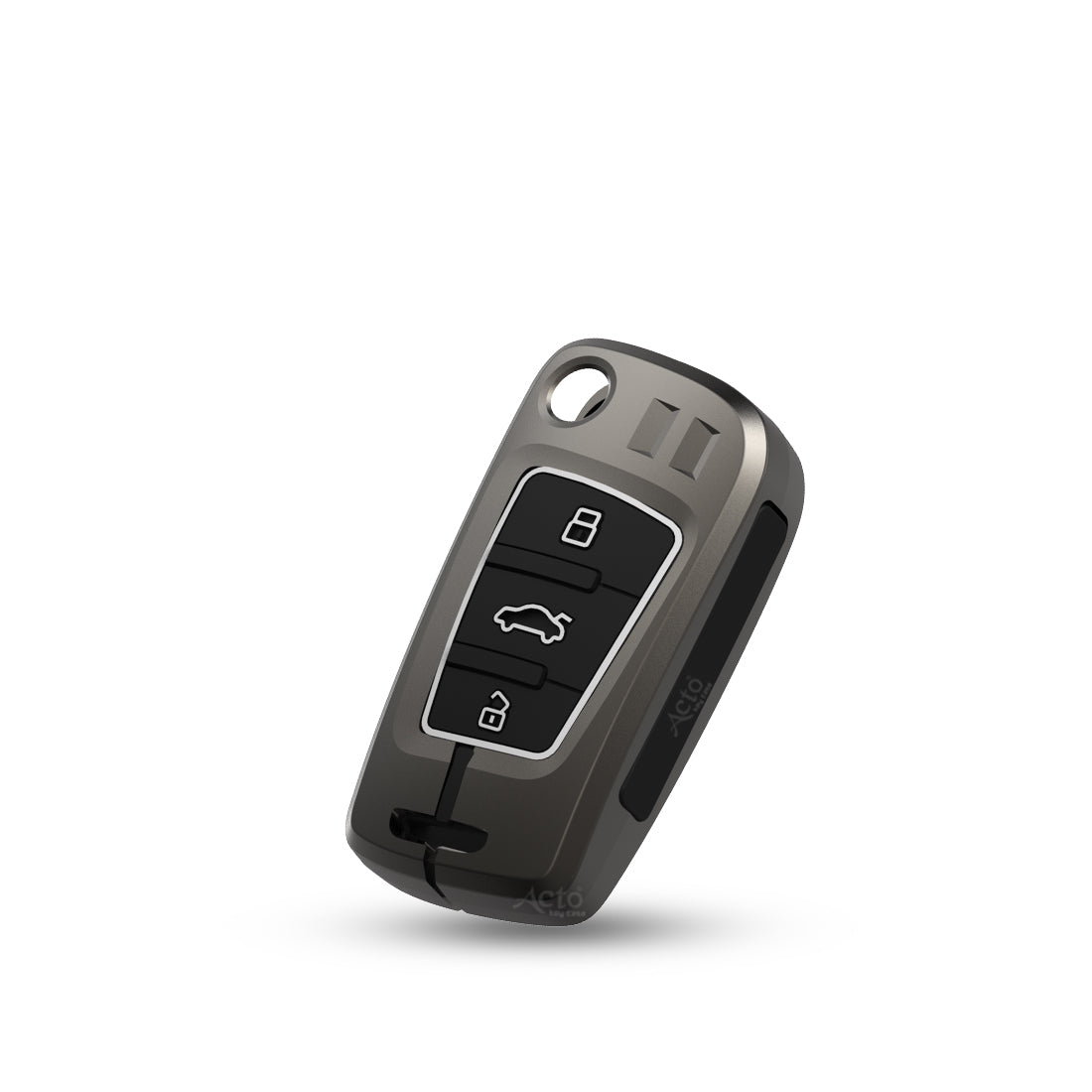 Acto Car Key Cover Metal Silicone Compatible with Audi A6