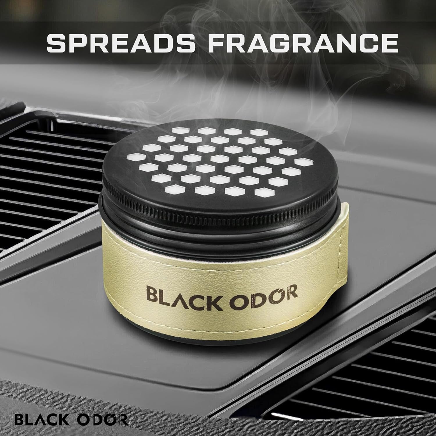 Black Odor Fashion Car Fragrance Scented Air Freshener Perfume Gel For Car/Home/Office (100Gm)