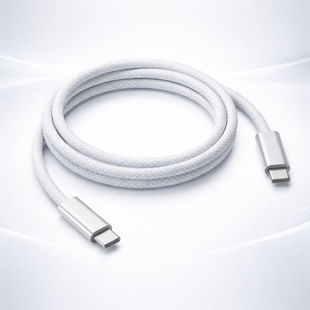 ACTO Safe & Speed Type-C to Type-C Data Cable | 1.2 Meter Fast Charging & High-Speed Data Transfer Cable for Smartphones & Tablets