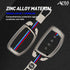Acto Metal Sapphire Key Cover and Key chain Compatible with Hyundai Creta 2025 I Creta 2024 I Alacazar I Venue I Tucson Pack of 1 Set (Glow in the Night)