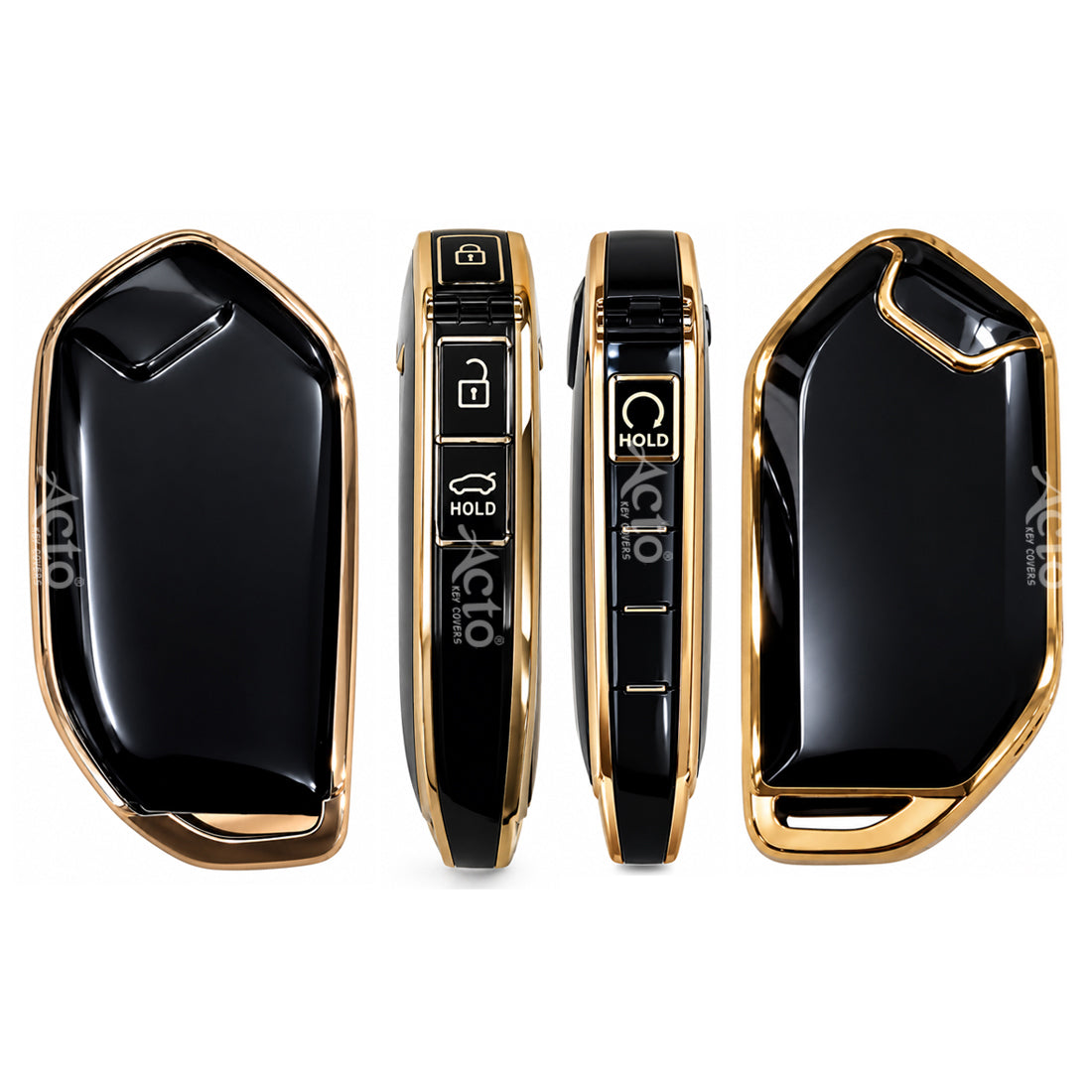 TPU Gold Series Key Cover for kia Syros, Seltos - KIA-10