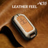 ACTO Metal Leather Car key cover with key chain Compatible With Suzuki