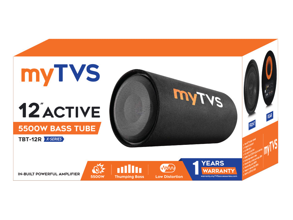 MyTVS 12" Round Shape Active BassTube with in Built Amplifier