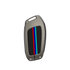 Acto Metal Sapphire Key Cover and Key chain Compatible with MG Astor I Hector I Comet EV I Hector plus I Gloster I ZS EV I ZS Pack of 1 Set (Glow in the Night)