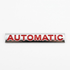 Carsonify 3D Metal Automatic Car Badge Emblem Sticker | Premium Aluminum Alloy Chrome Automatic Logo Decal | Self-Adhesive Metallic Badge for Car, Bike & SUV Exterior | Stylish Auto Decoration Accessory