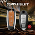 Acto Metal Sapphire Key Cover and Key chain Compatible with Suzuki Baleno I Breeza I Ciaz I Ignis I S-cross 3Button Pack of 1 Set (Glow in the Night)