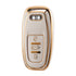 Acto TPU Gold Series Car Key Cover With Diamond Key Ring For Audi Q5