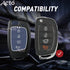 Acto Metal Sapphire Key Cover & Key Chain Compatible with Hyundai Venue & Creta 2020 Smart Key | Premium Zinc Alloy Key Case | Glow-in-the-Dark Buttons | 360° Full Protection | Luxury Car Key Fob Protector | Pack of 1 Set