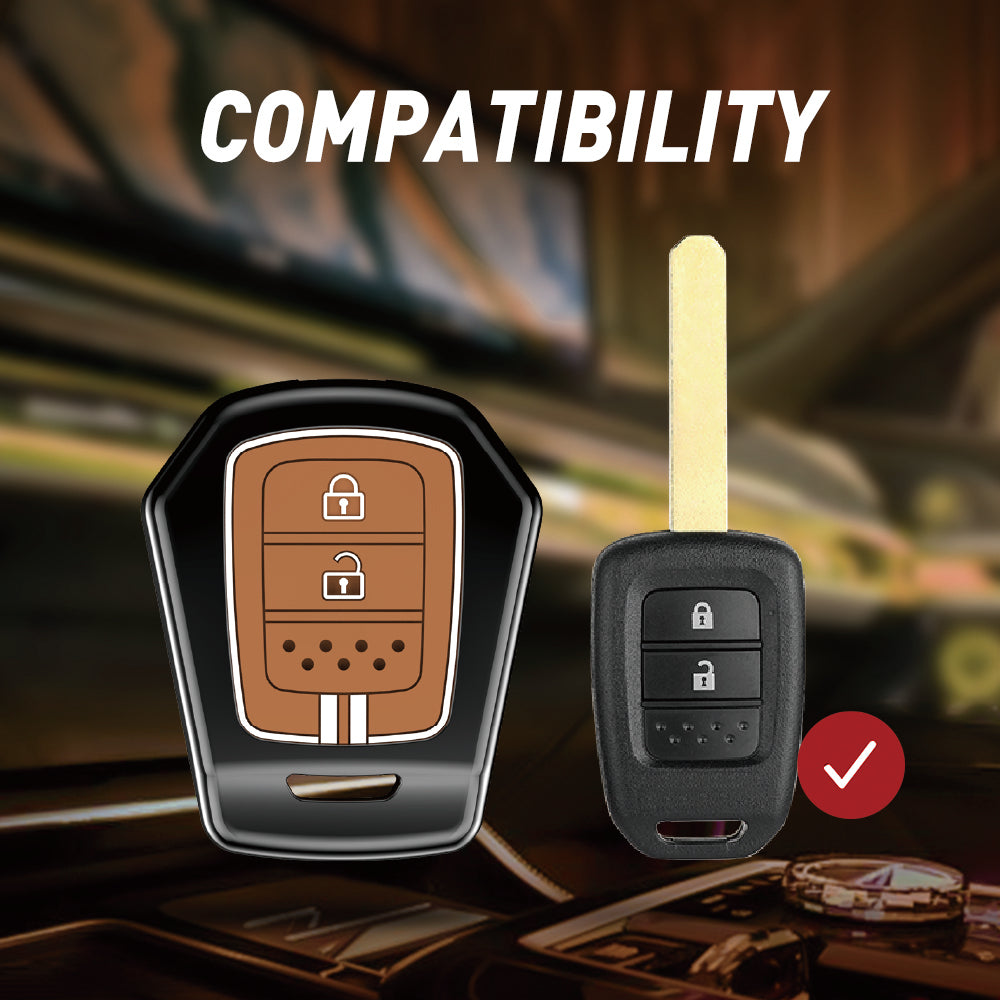 Acto Metal Sapphire Key Cover and Key chain Compatible with Honda CR-V Pack of 1 Set (Glow in the Night)