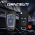 Acto Metal Sapphire Key Cover and Key chain Compatible with Chevrolet Cruze Pack of 1 Set (Glow in the Night)