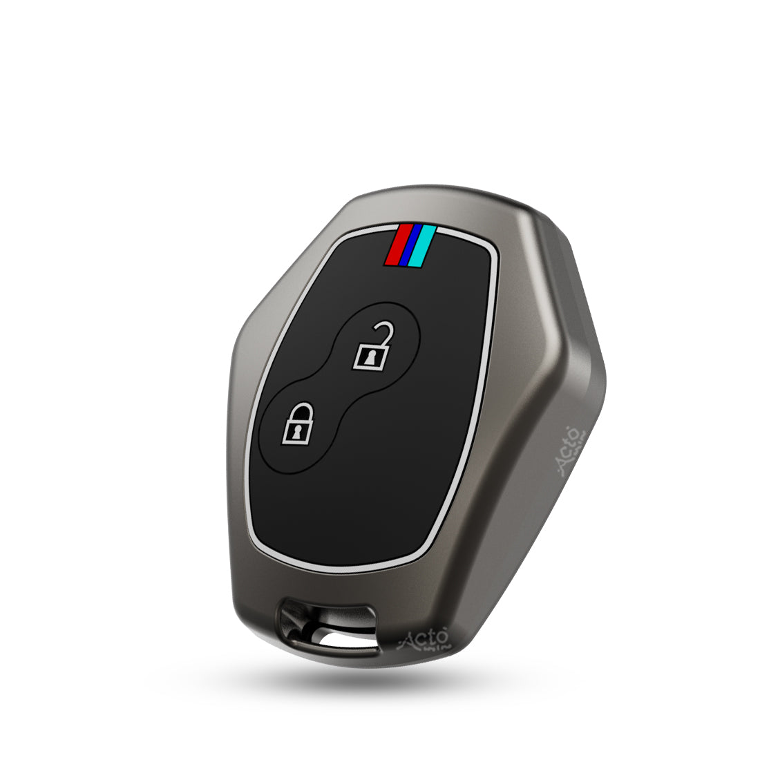 Acto Metal Sapphire Key Cover and Key chain Renault Duster, Lodgy, Logan & Verito Compatible with  Pack of 1 Set (Glow in the Night)