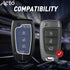 Acto Metal Sapphire Key Cover and Key chain Compatible with Hyundai i20 I Kona I Verna 2018 Pack of 1 Set (Glow in the Night)
