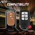Acto Metal Sapphire Key Cover and Key chain Compatible with Honda Accord, Civic, WR-V, BR-V, CR-V, City, Jazz Pack of 1 Set (Glow in the Night)