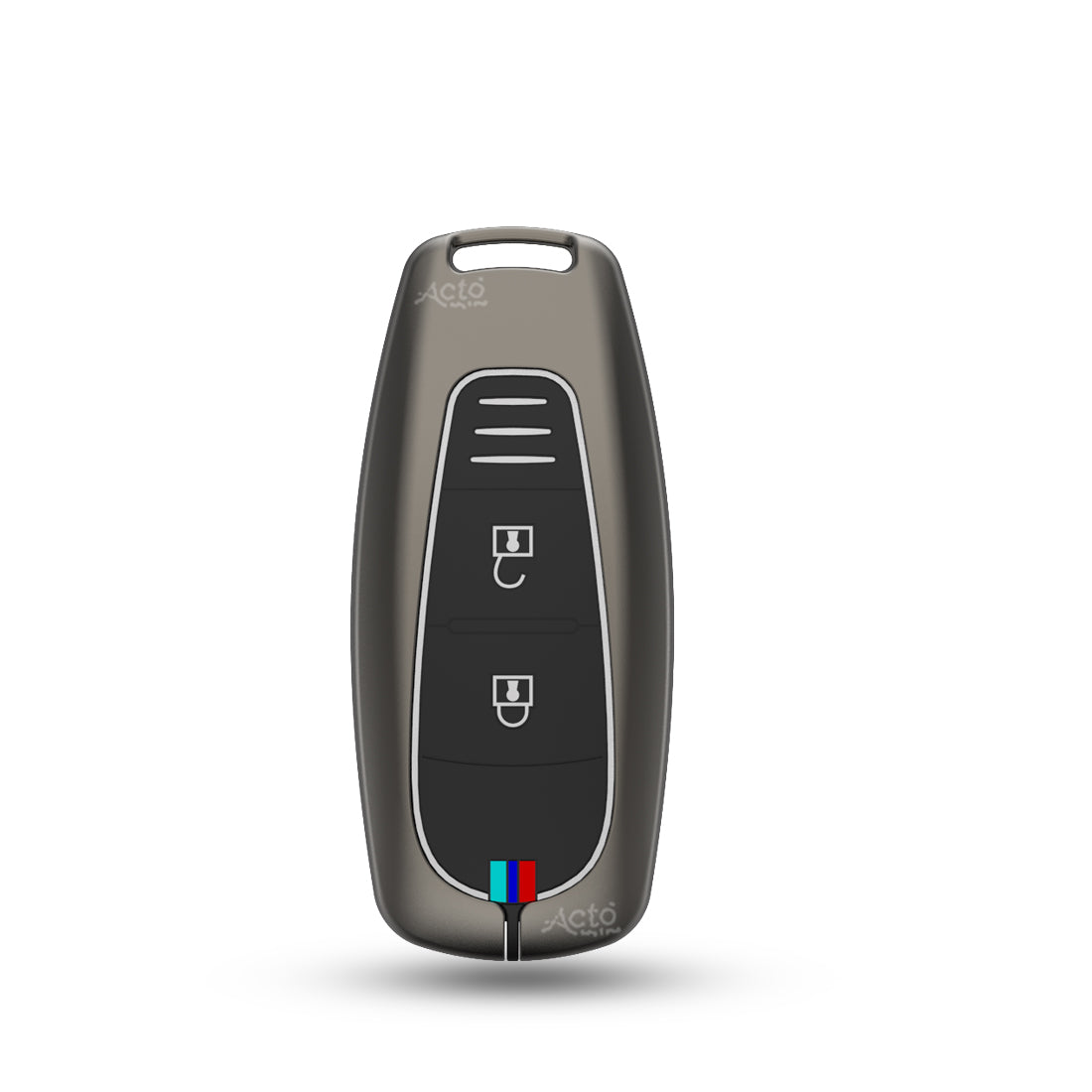 Acto Car Key Cover Metal Silicone Compatible with Maruti Suzuki