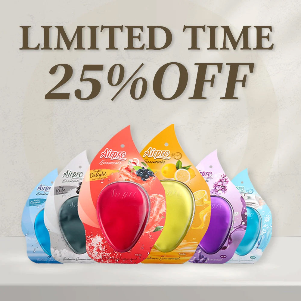 AIRPRO On Sale Assorted Pack of 6 Essential Hanging Gel  Perfume