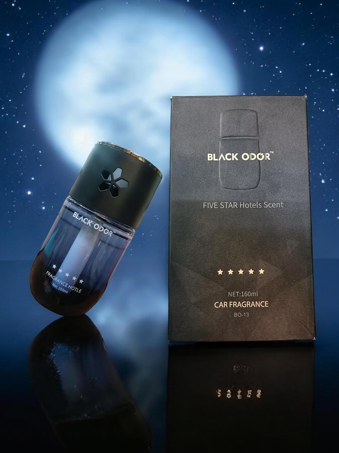 Black Odor Five Star Hotest Scent Car Fragrance Air Freshener Perfume For Car/Home/Office (160ml)