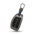 Acto Metal Sapphire Key Cover and Key chain Compatible with Hyundai Creta 2021 I Alacazar I Venue I Tucson Pack of 1 Set (Glow in the Night)