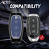 Acto Metal Sapphire Key Cover and Key chain Compatible with Hyundai Kona electric I Verna Pack of 1 Set (Glow in the Night)