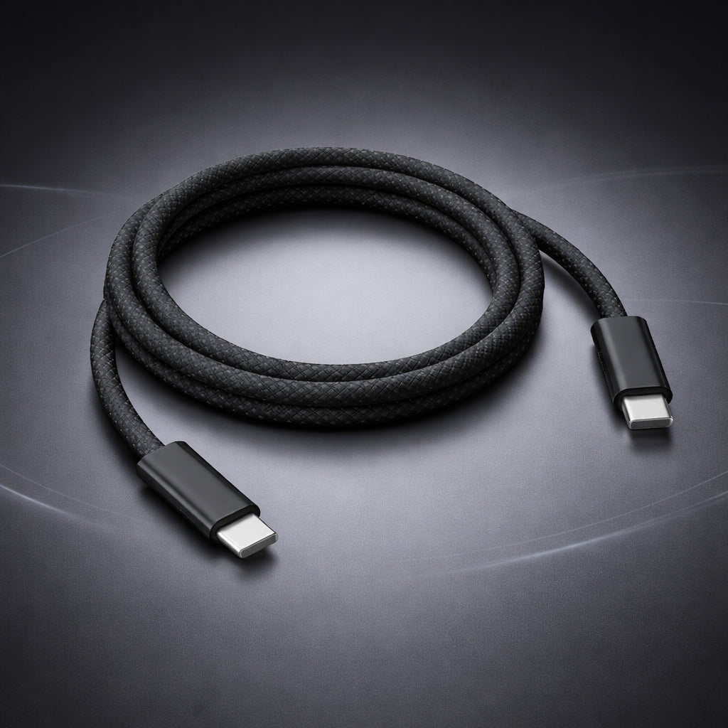 ACTO Safe & Speed Type-C to Type-C Data Cable | 1.2 Meter Fast Charging & High-Speed Data Transfer Cable for Smartphones & Tablets