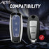 Acto Metal Sapphire Key Cover and Key chain Compatible with Suzuki Baleno I Breeza I Ciaz I Ignis I S-cross 3Button Pack of 1 Set (Glow in the Night)