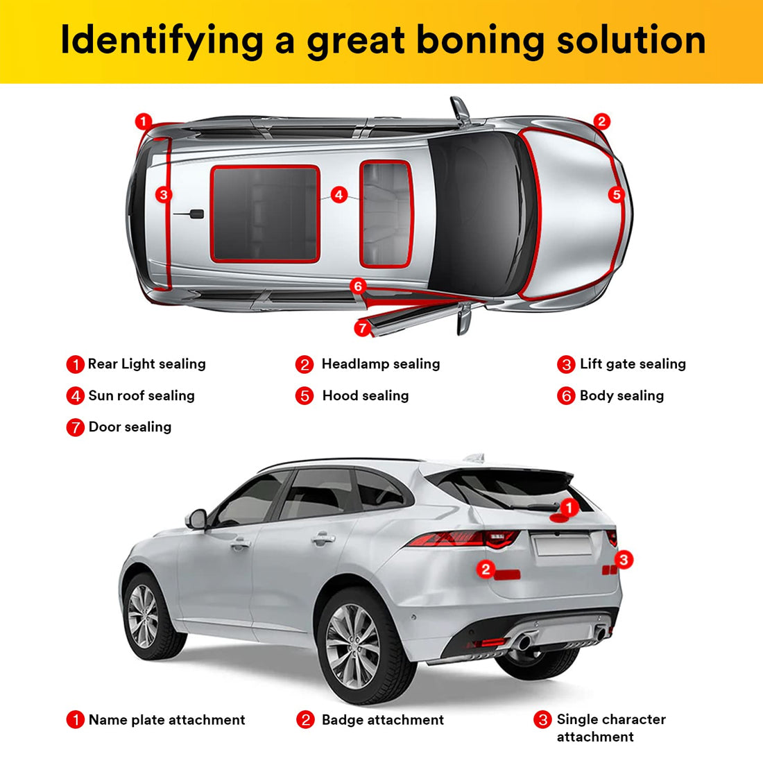 3M Attachment Tape For Stronger Bonding, Interior & Exterior Use In Automotive Areas With Double Side Acrylic Foam Tape, Superior Adhesive, Versatile