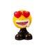 Smiley Emoji Shaking Head Miniature Decorative Car Dashboard Showpiece for|Home|Office|Table|Car|Interior|Table |Desk Pack of 4 Pieces