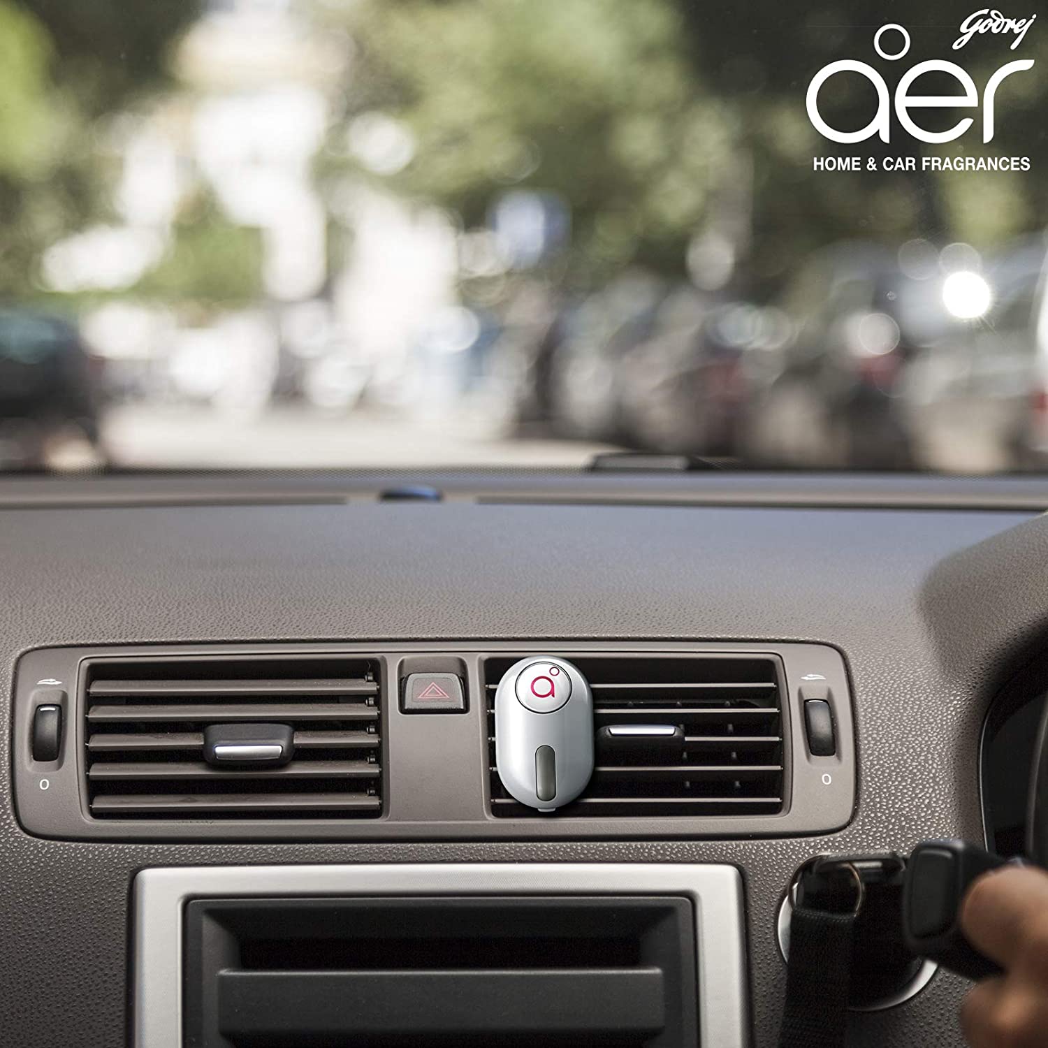 Godrej Aer Click | Car Vent Air Freshener Kit - Long-Lasting | Spill-Proof