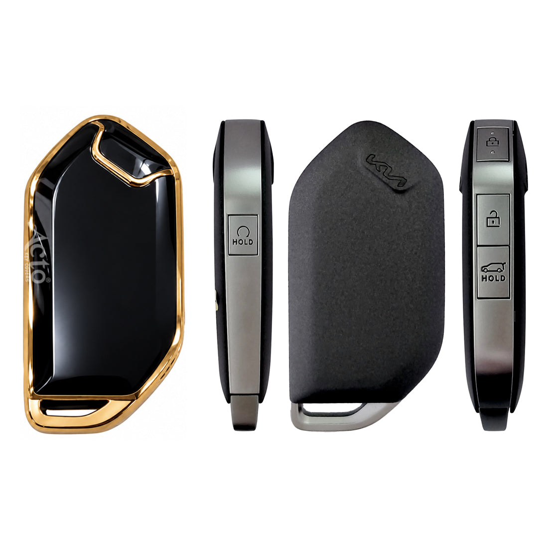 TPU Gold Series Key Cover for kia Syros, Seltos - KIA-10