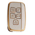 Acto TPU Gold Series Car Key Cover With Diamond Key Ring For Jaguar XF