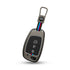 Acto Metal Sapphire Key Cover and Key chain Compatible with Hyudai  Aura I I10 Grand Nios I i20  (2021) I Creta I i20 Active I I-20 Elite I Xcent 2019+ Pack of 1 Set (Glow in the Night)