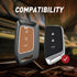 Acto Metal Sapphire Key Cover and Key chain Compatible with MG Windsor EV I Astor I Hector I Comet EV I Hector plus I Gloster I ZS EV I ZS Pack of 1 Set (Glow in the Night)