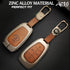 ACTO Metal Leather Car key cover with key chain Compatible With TATA