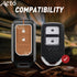 Acto Metal Sapphire Key Cover and Key chain Compatible with Honda BR-V Pack of 1 Set (Glow in the Night)