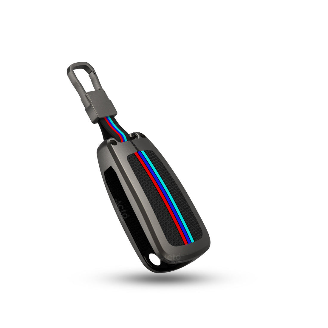 Acto Metal Sapphire Key Cover and Key chain Compatible with Chevrolet Cruze Pack of 1 Set (Glow in the Night)