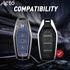 Acto Metal Sapphire Key Cover and Key chain Compatible with Mahindra Xuv500 Pack of 1 Set (Glow in the Night)