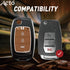 Acto Metal Sapphire Key Cover and Key Chain Compatible with Mahindra Xuv300 Pack of 1 Set (Glow in the Night)