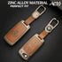 ACTO Metal Leather Car key cover with key chain Compatible With TATA