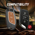 Acto Metal Sapphire Key Cover and Key chain Compatible with MG Astor I Hector I Comet EV I Hector plus I Gloster I ZS EV I ZS Pack of 1 Set (Glow in the Night)