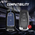 Acto Metal Sapphire Key Cover and Key chain Compatible with Ford Figo Pack of 1 Set (Glow in the Night)