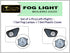 Car fog Light With Halogen Bulb Assembly - Set of 2 Compatible with Mahindra Bolero 2020