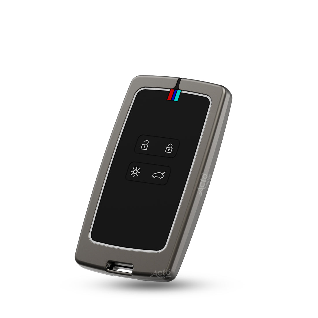 Acto Metal Sapphire Key Cover and Key chain Renault Triber & Kiger Compatible with  Pack of 1 Set (Glow in the Night)