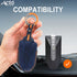 ACTO Alcantara Key Cover and Key Chain in Dashing Color – Compatible with Mahindra BE-6 4-Button Smart Key (Pack of 1)