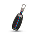Acto Metal Sapphire Key Cover and Key chain Compatible with Hyundai Kona electric I Verna Pack of 1 Set (Glow in the Night)
