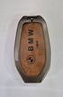 ACTO Metal Leather Car key cover with key chain Compatible With BMW