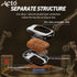 Acto Metal Sapphire Key Cover and Key chain Compatible with Hyudai I-10 Grand, Santro Pack of 1 Set (Glow in the Night)