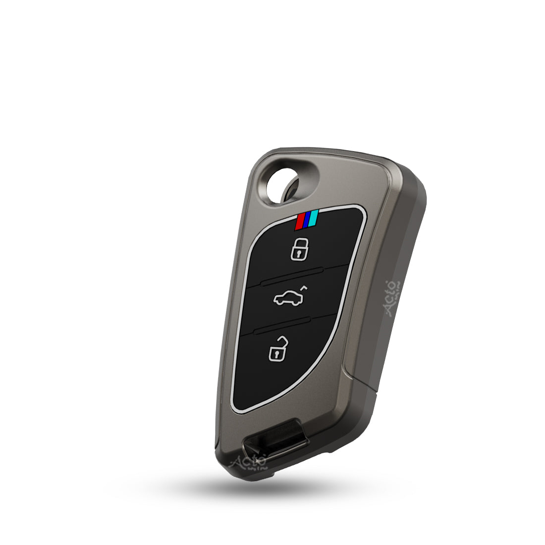 Acto Car Key Cover Metal Silicone Compatible with Xhorse Duplicate Key