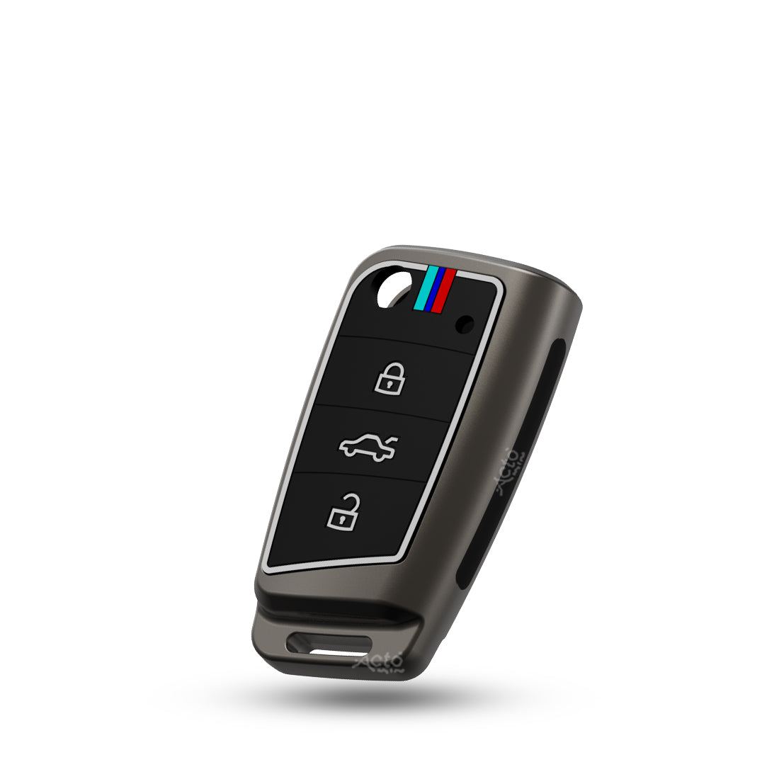 Acto Car Key Cover Metal Silicone Compatible with Skoda