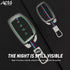Acto Metal Sapphire Key Cover and Key chain Compatible with Hyundai Creta 2025 I Creta 2024 I Alacazar I Venue I Tucson Pack of 1 Set (Glow in the Night)